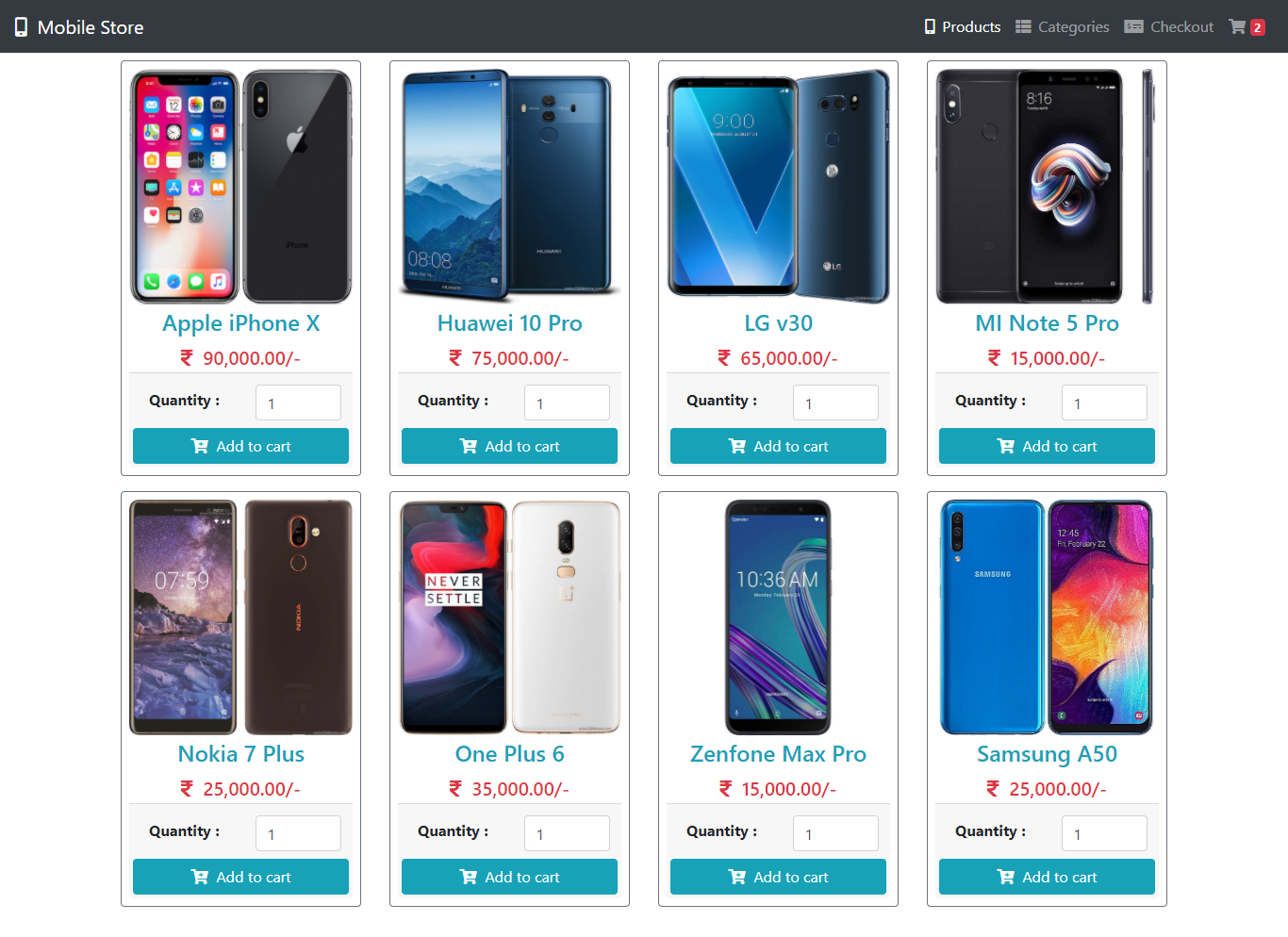 Shopping Cart With Checkout System Using PHP, MySQLi & Ajax