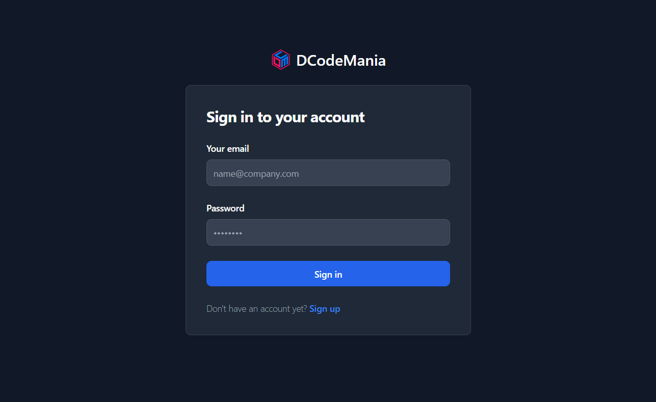 Login Page
