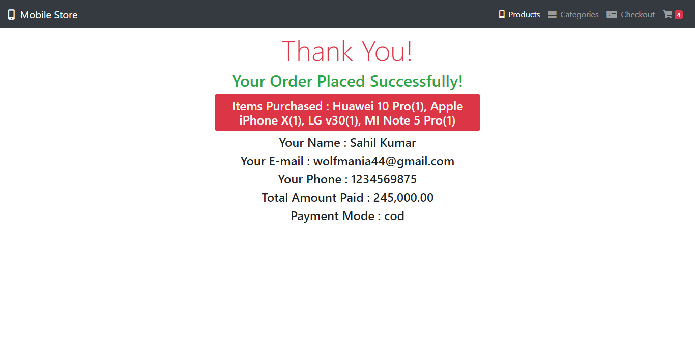 Shopping Cart With Checkout System Using PHP, MySQLi & Ajax